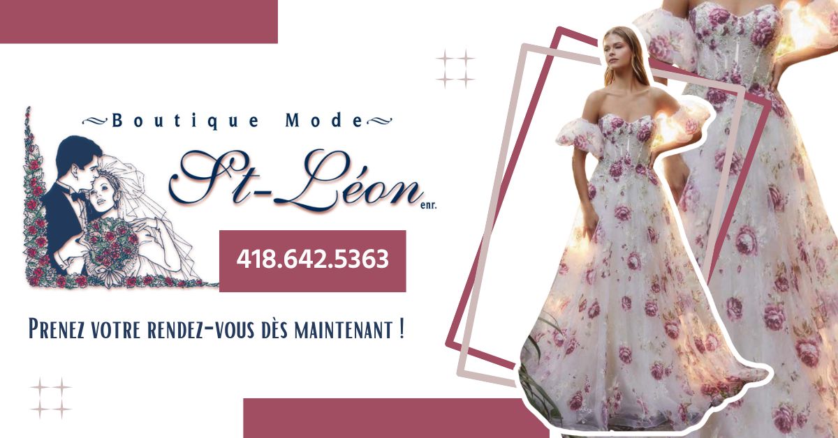 Robe de bal, graduation, soirée à Lévis