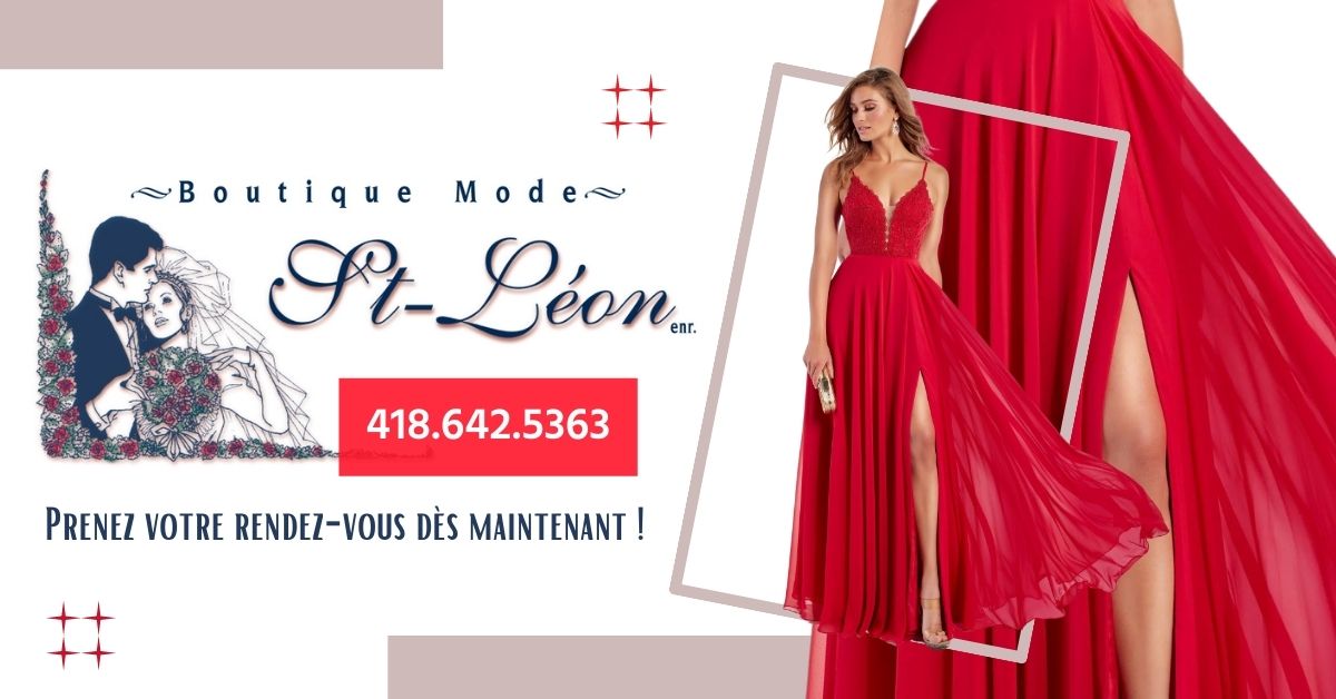 Robe de bal, graduation, soirée à Montmagny